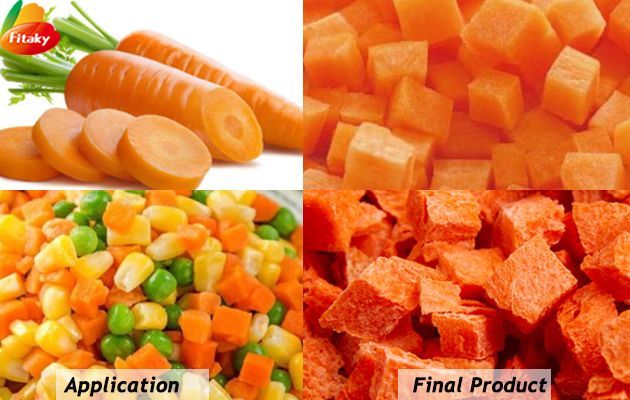 Freeze dried carrot