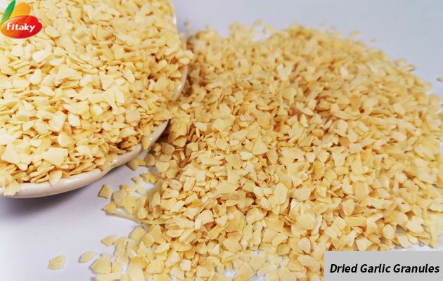 Dried garlic granules