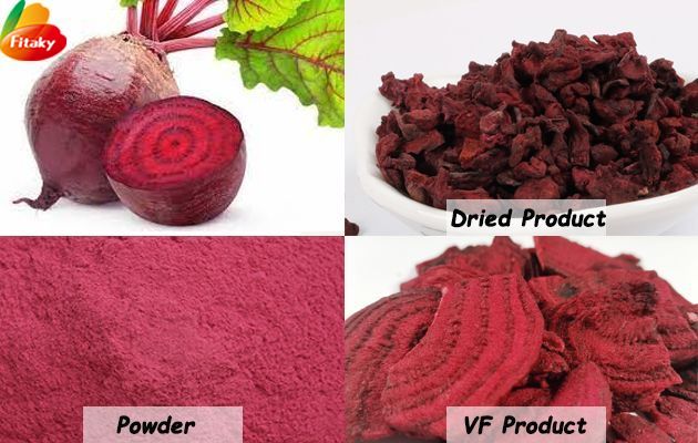 Dehydrated red beet root