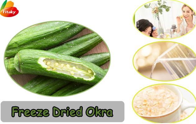 Freeze dried okra