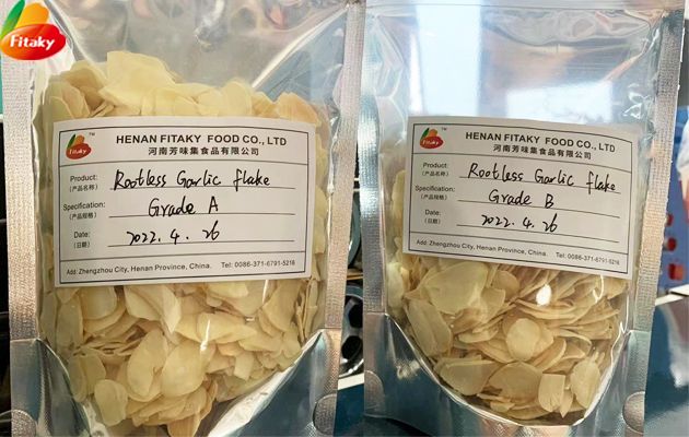 Dehydrated garlic slices Dehydrated garlic slices