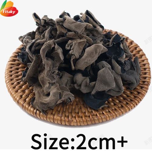 Dried black fungus