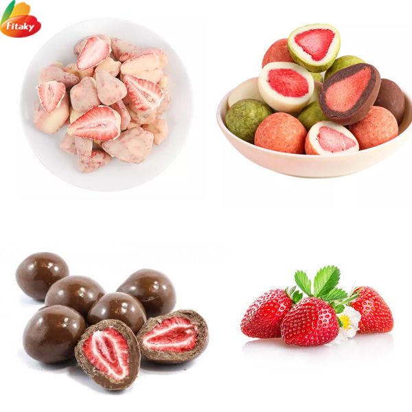 Freeze dried strawberry in Chocolate