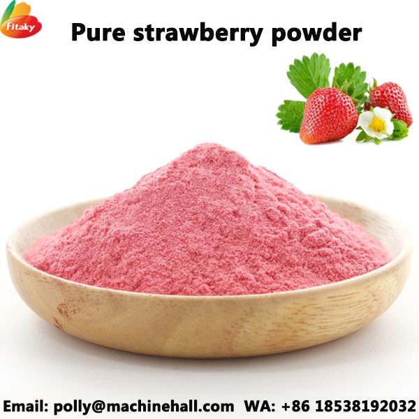 Organic strawberry powder