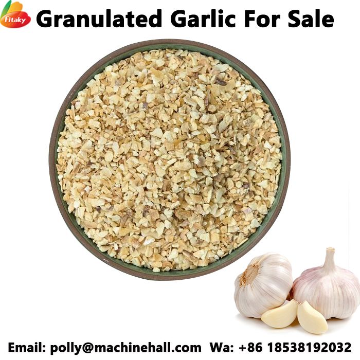 Organic granulated garlic
