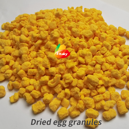 Dry egg granules