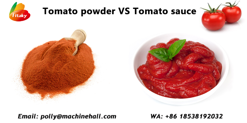 Tomato powder vs tomato sauce