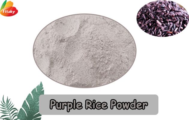 Purple rice powder