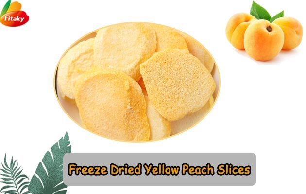 Freeze dried yellow peach