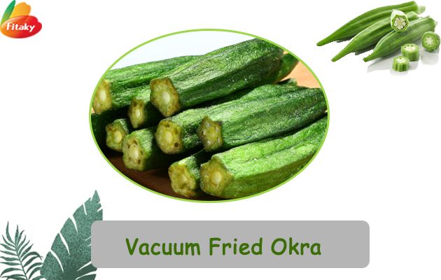 Vacuum fried okra