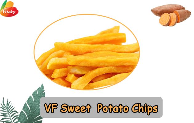 Vacuum fried sweet potato chips