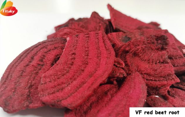 Vacuum fried red beet chips