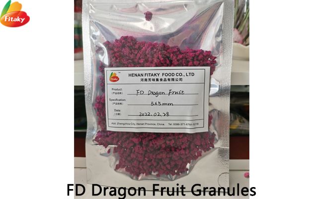Freeze dried dragon fruit