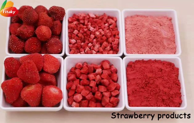 Freeze dried strawberry slices