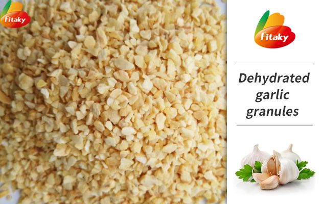 Dehydrated garlic granules