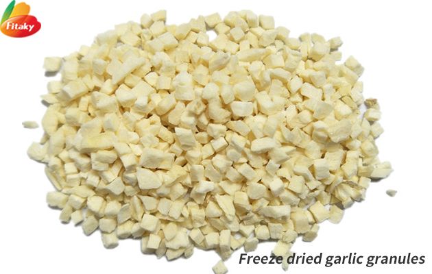Freeze dried garlic granules