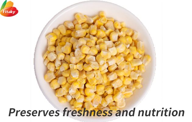 Freeze dried sweet corn