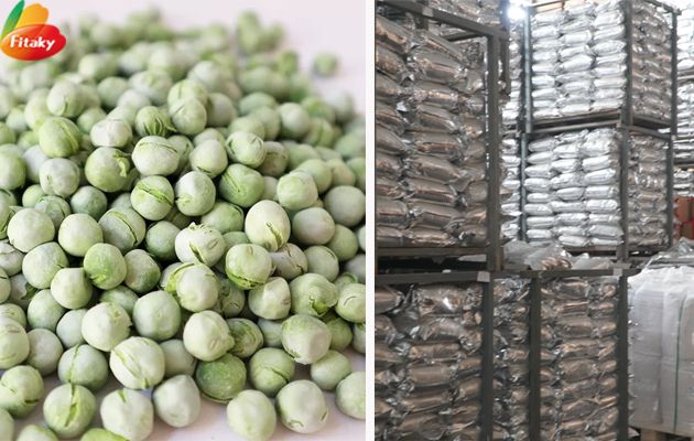 Freeze dried green peas