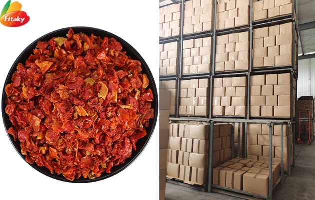 Dried tomato flakes