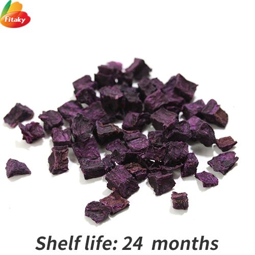 Dehydrated purple sweet potato cubes