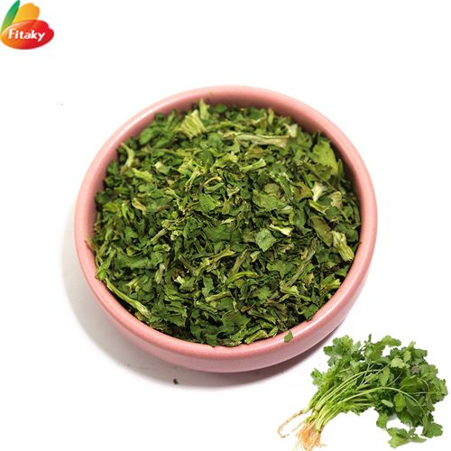 Dried coriander leaves