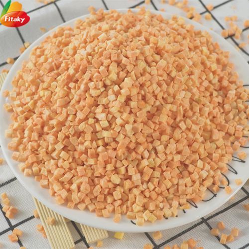 Freeze dried carrot granules