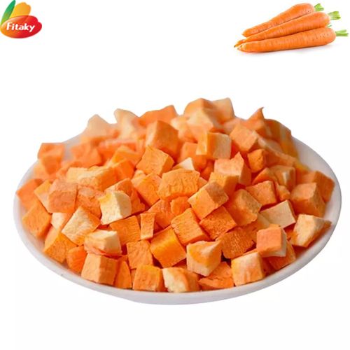 Freeze dried carrot granules