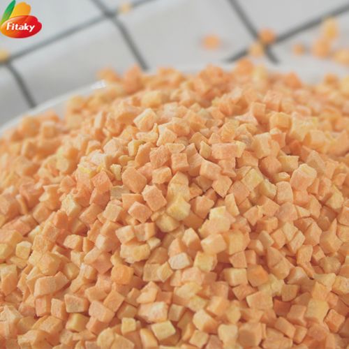 Freeze dried carrot granules