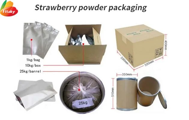 Strawberry powder packaging
